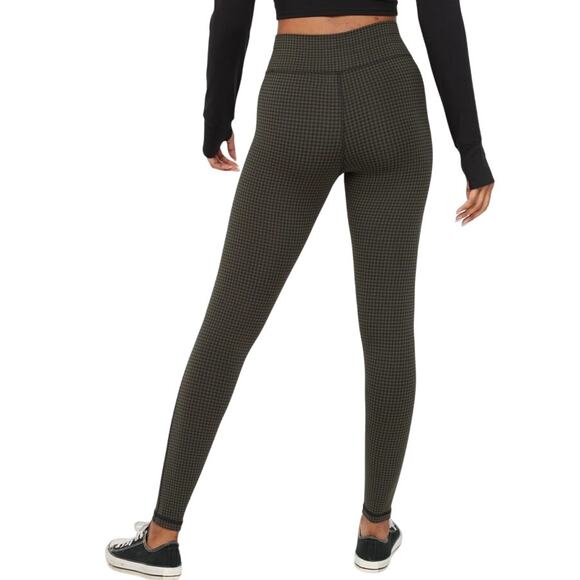 OFFLINE By Aerie Mini Houndstooth Drawcord Legging Olive Black Size S - Picture 2 of 13